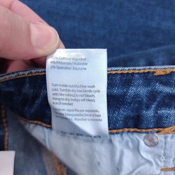 Insane Gene Jeans Womens 5 26 Boyfriend High Waisted Distressed Denim Biker - Picture 12 of 12